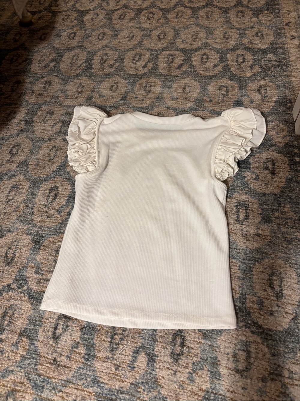 TCEC Cream Ruffle Sleeve Tank Top - Picture 3 of 3